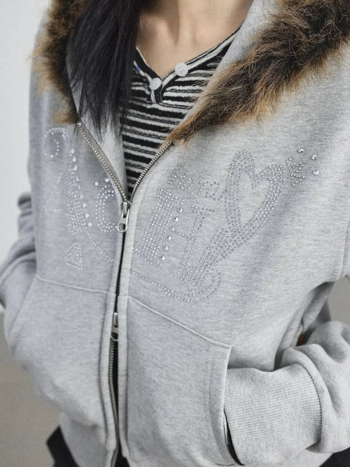 Cozy Fluffy Cropped Sweatshirt