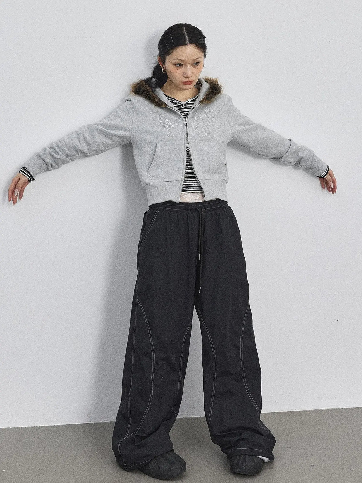 Cozy Fluffy Cropped Sweatshirt