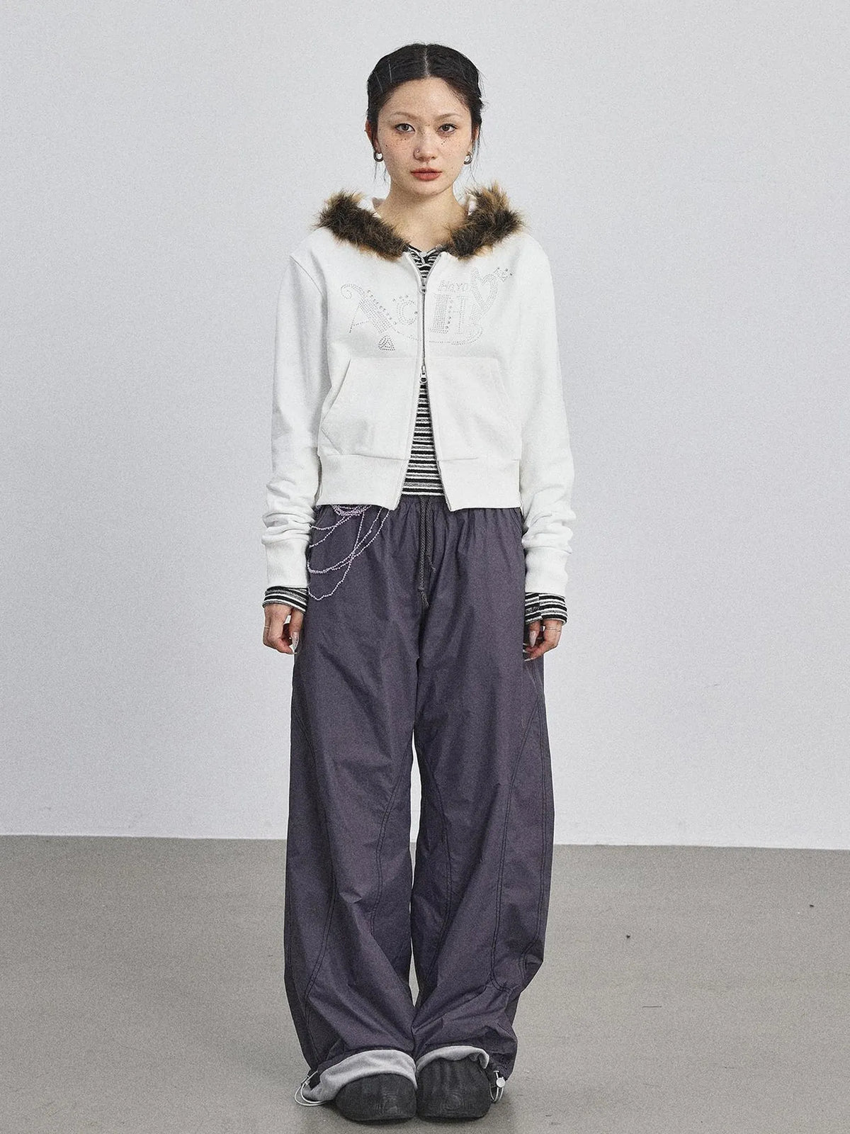 Cozy Fluffy Cropped Sweatshirt