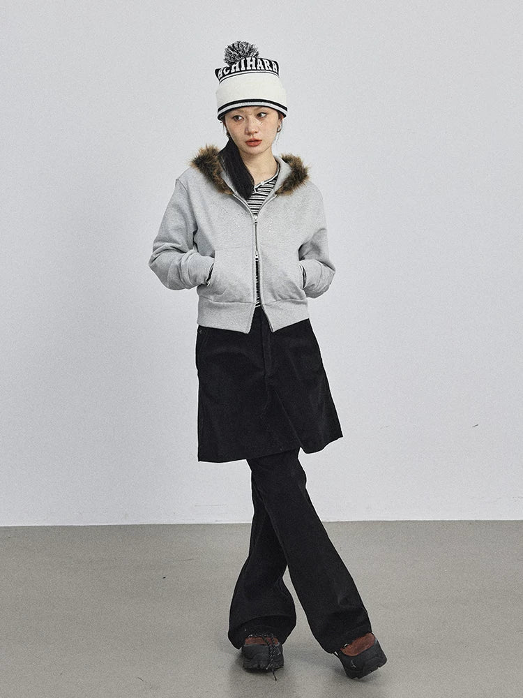 Cozy Fluffy Cropped Sweatshirt