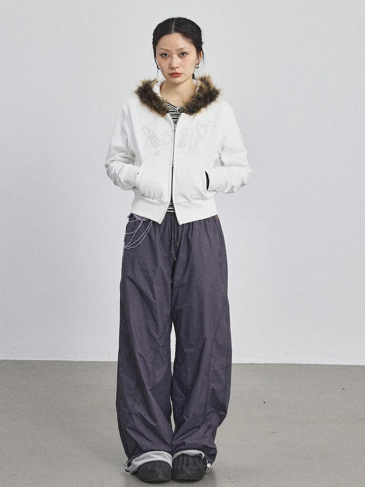 Cozy Fluffy Cropped Sweatshirt
