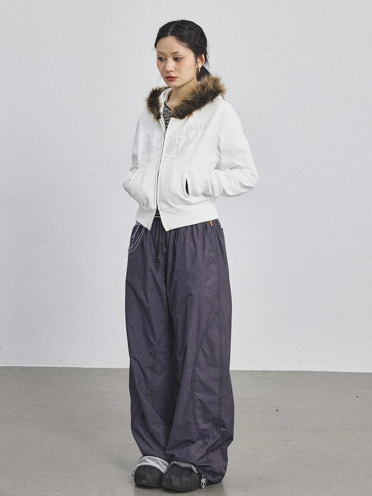 Cozy Fluffy Cropped Sweatshirt