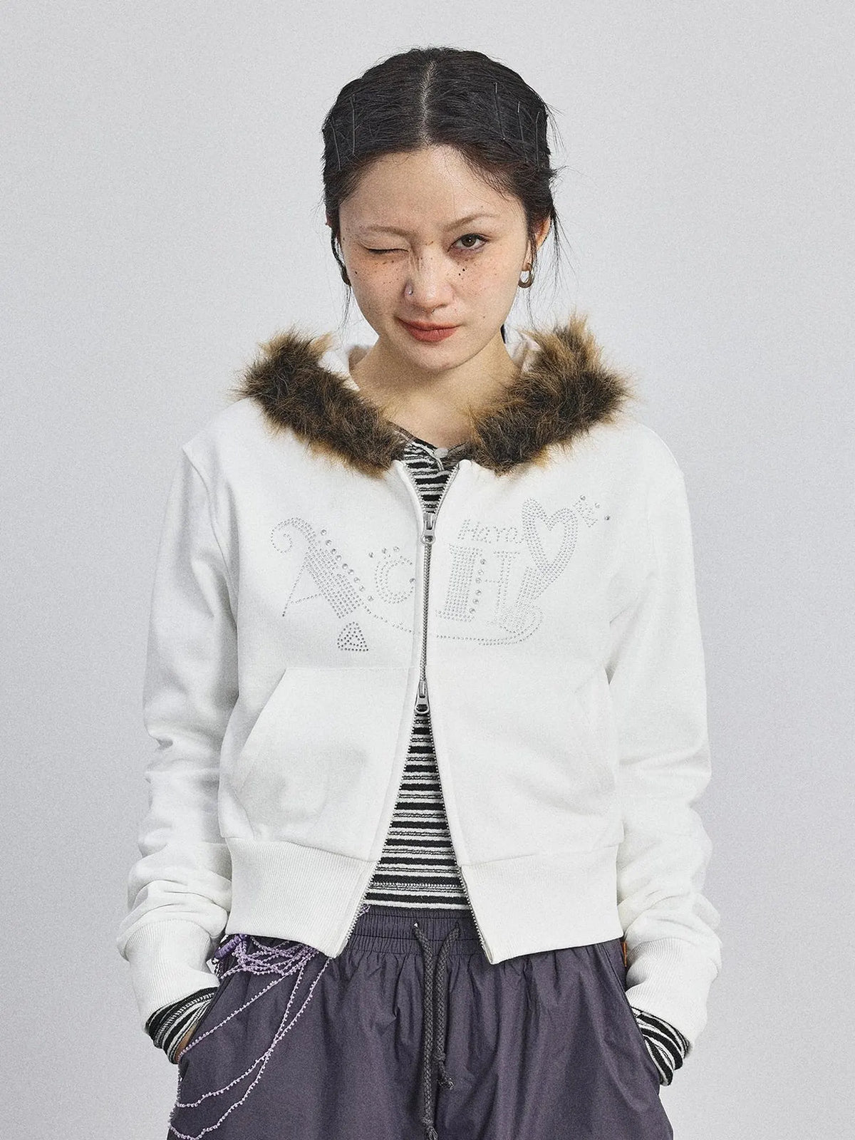Cozy Fluffy Cropped Sweatshirt