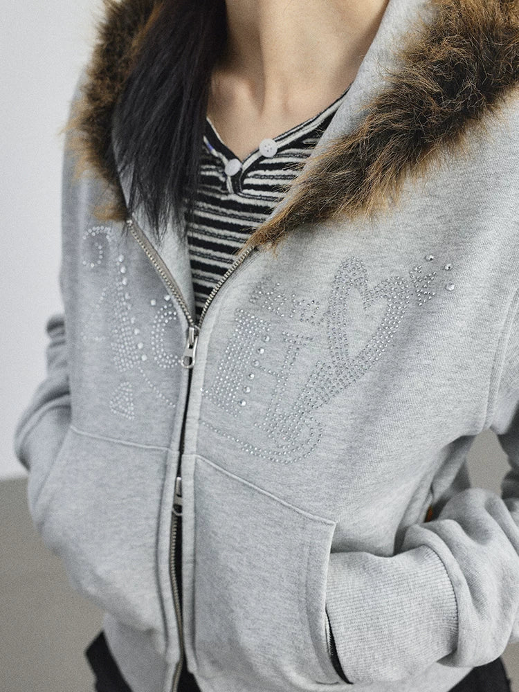 Cozy Fluffy Cropped Sweatshirt
