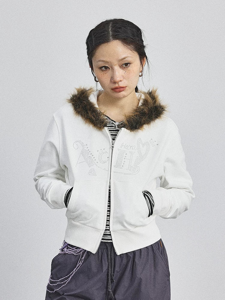 Cozy Fluffy Cropped Sweatshirt