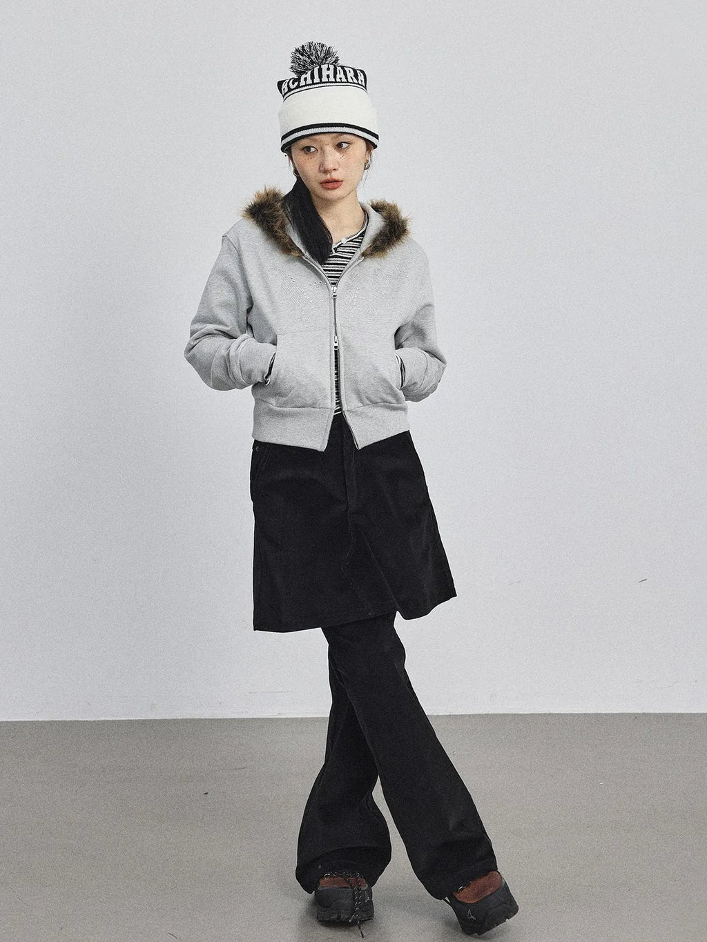 Cozy Fluffy Cropped Sweatshirt