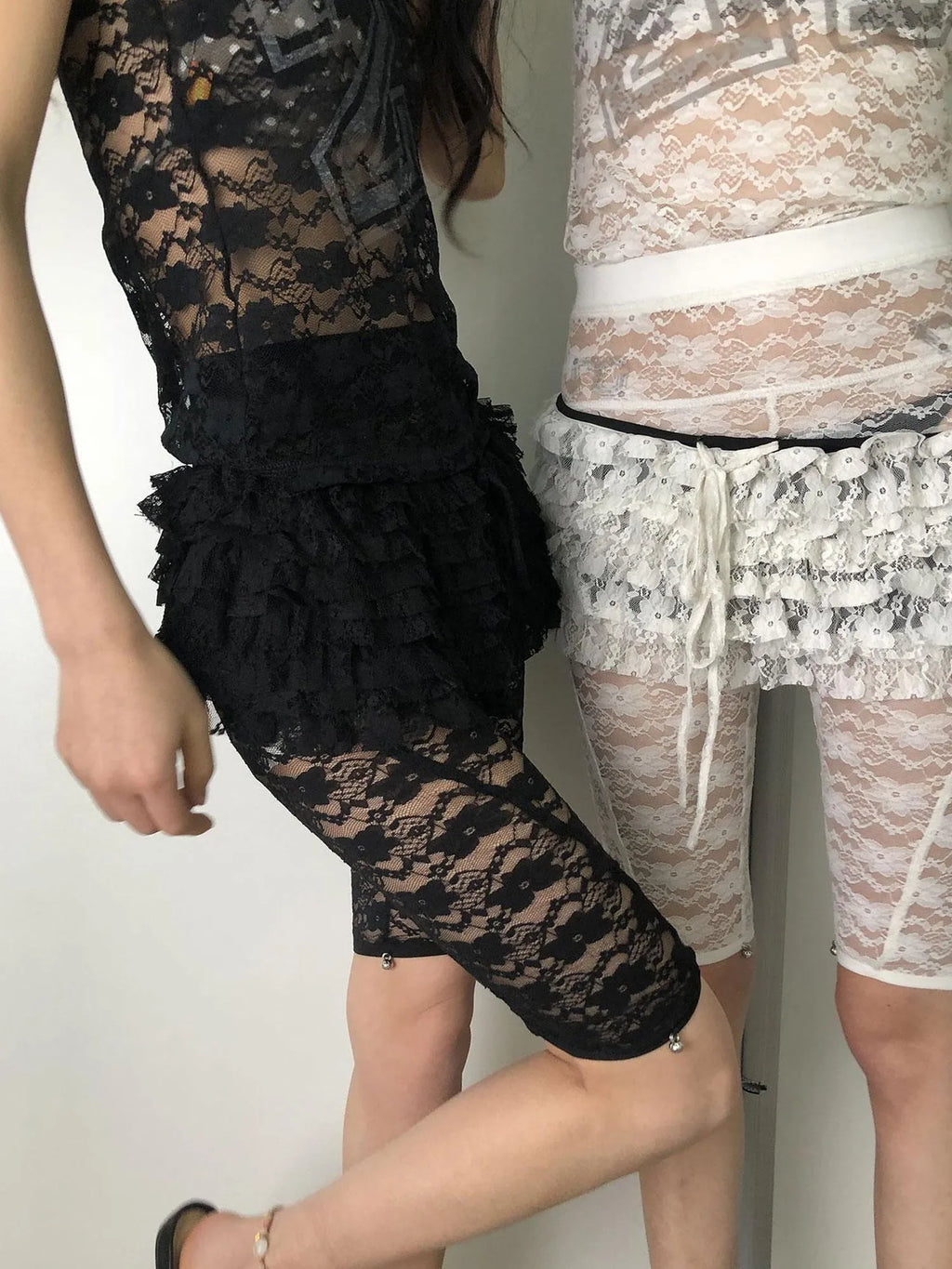 Layered Lace A-Line Mini Skirt