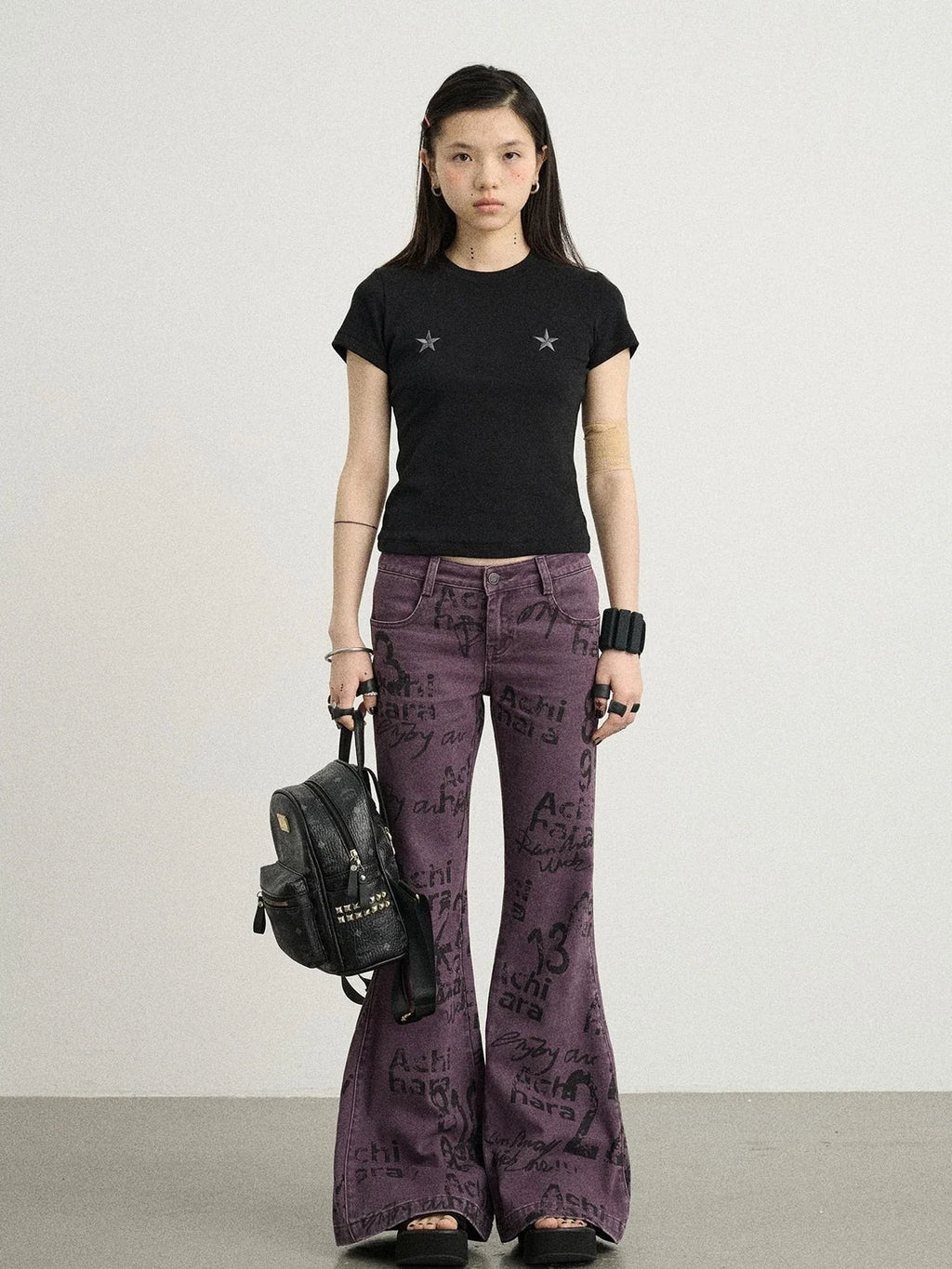 Sleepless Stars Embroidered Tee