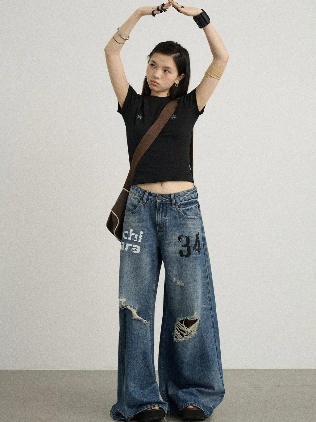 Sleepless Stars Embroidered Tee