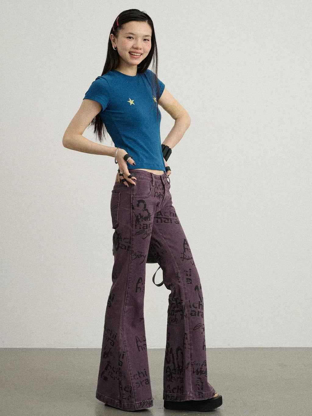 Sleepless Stars Embroidered Tee