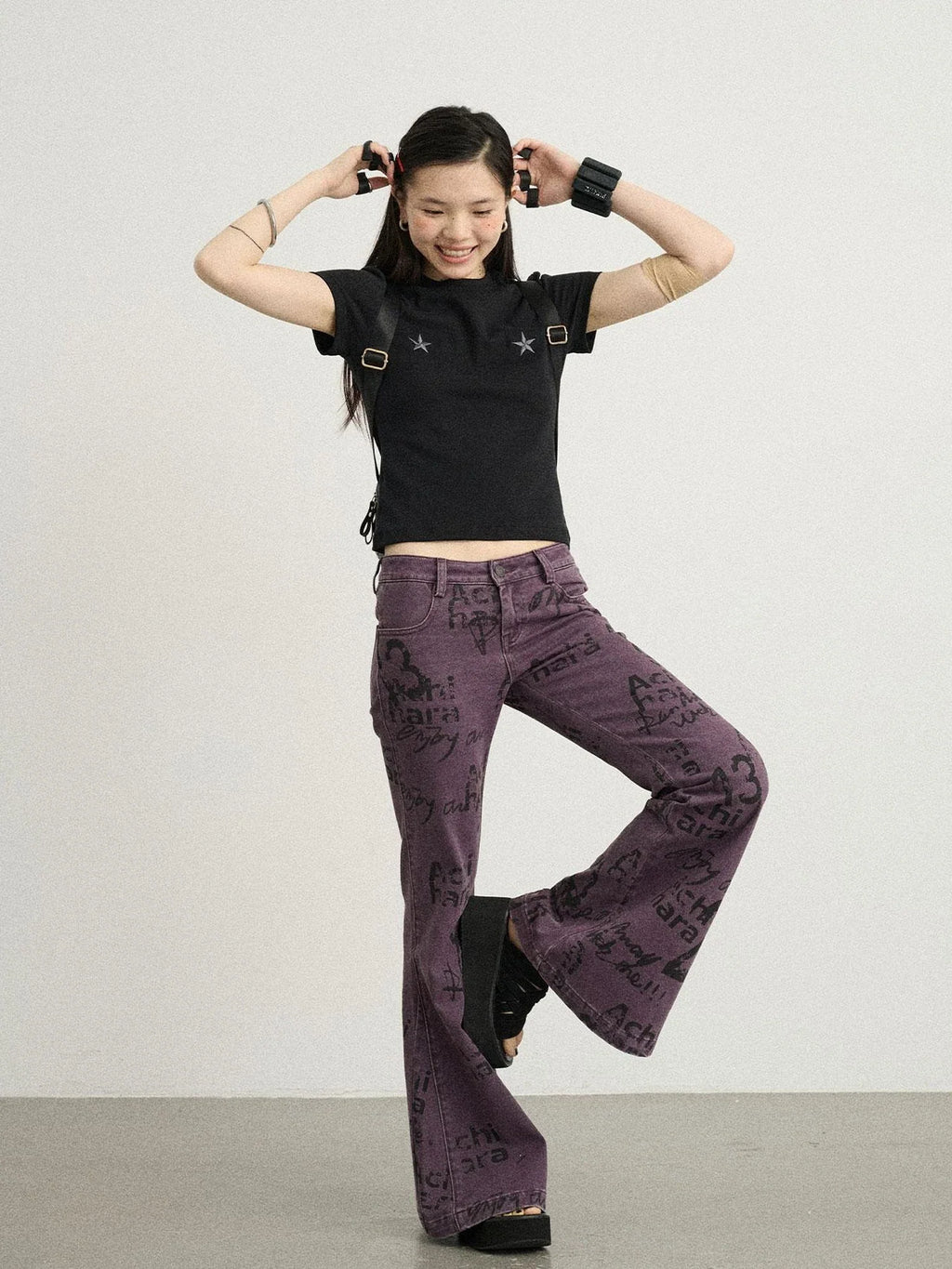 Sleepless Stars Embroidered Tee