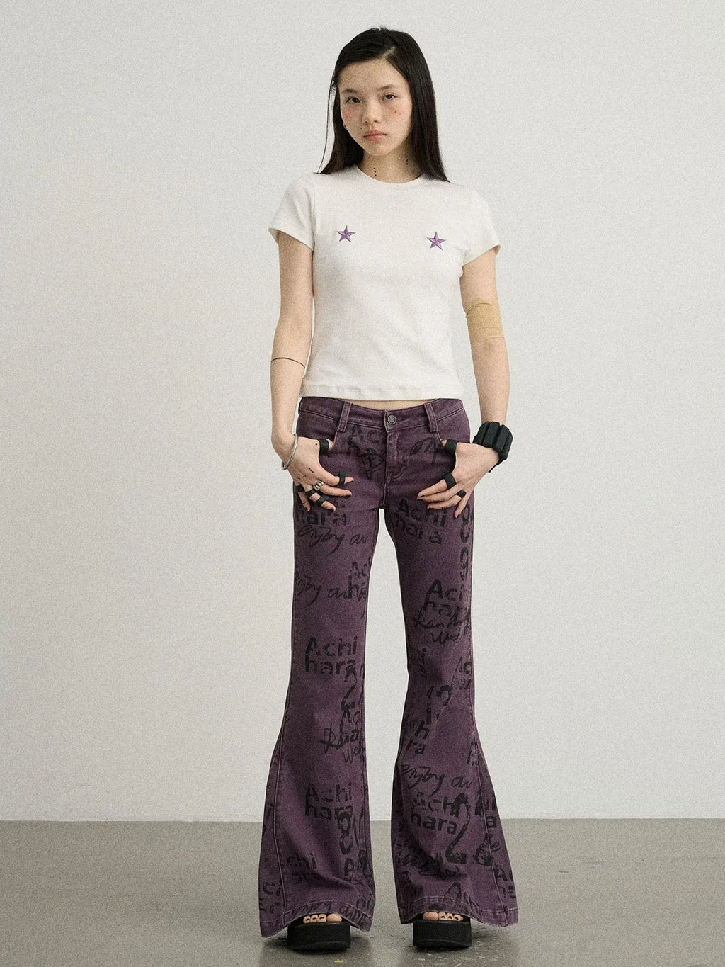 Sleepless Stars Embroidered Tee
