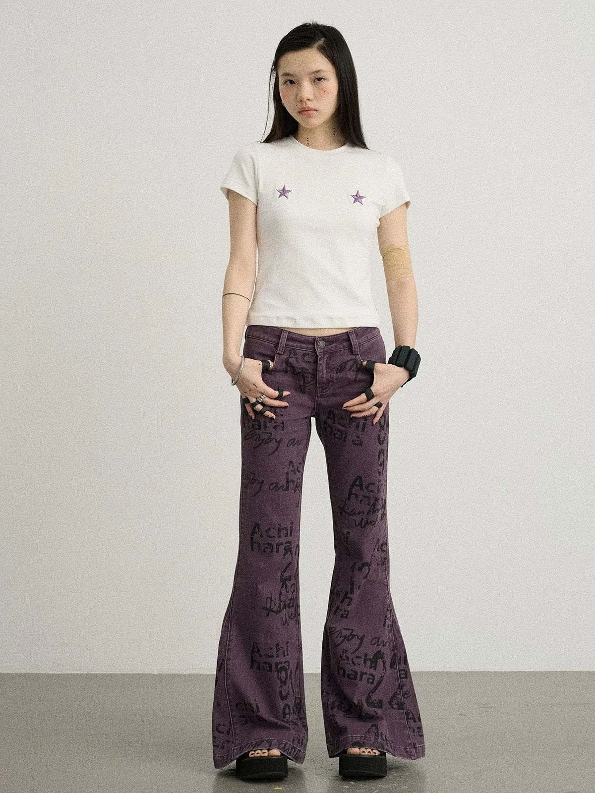 Sleepless Stars Embroidered Tee