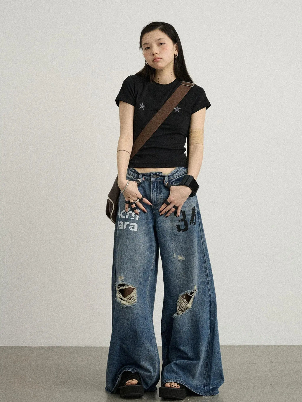 Sleepless Stars Embroidered Tee