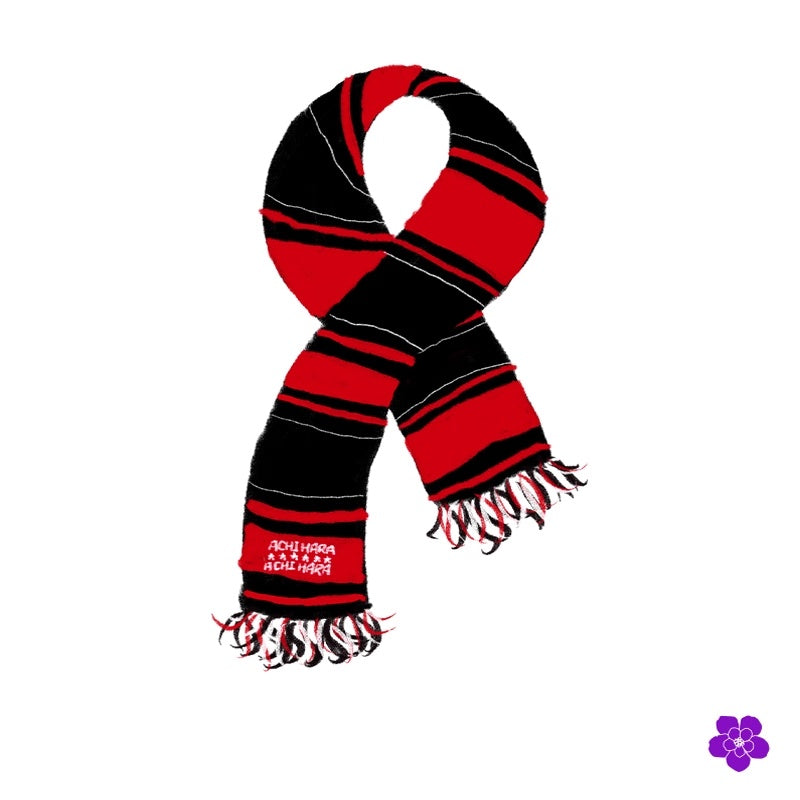 Soft Cozy Acrylic Korean Style Rectangular Unisex Red Black Plaid Scarf