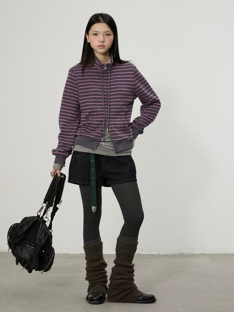 Striped Mushroom Sweatshirt