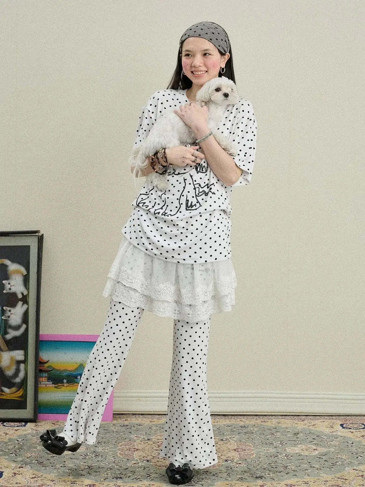 Toee Flared Knit Pants