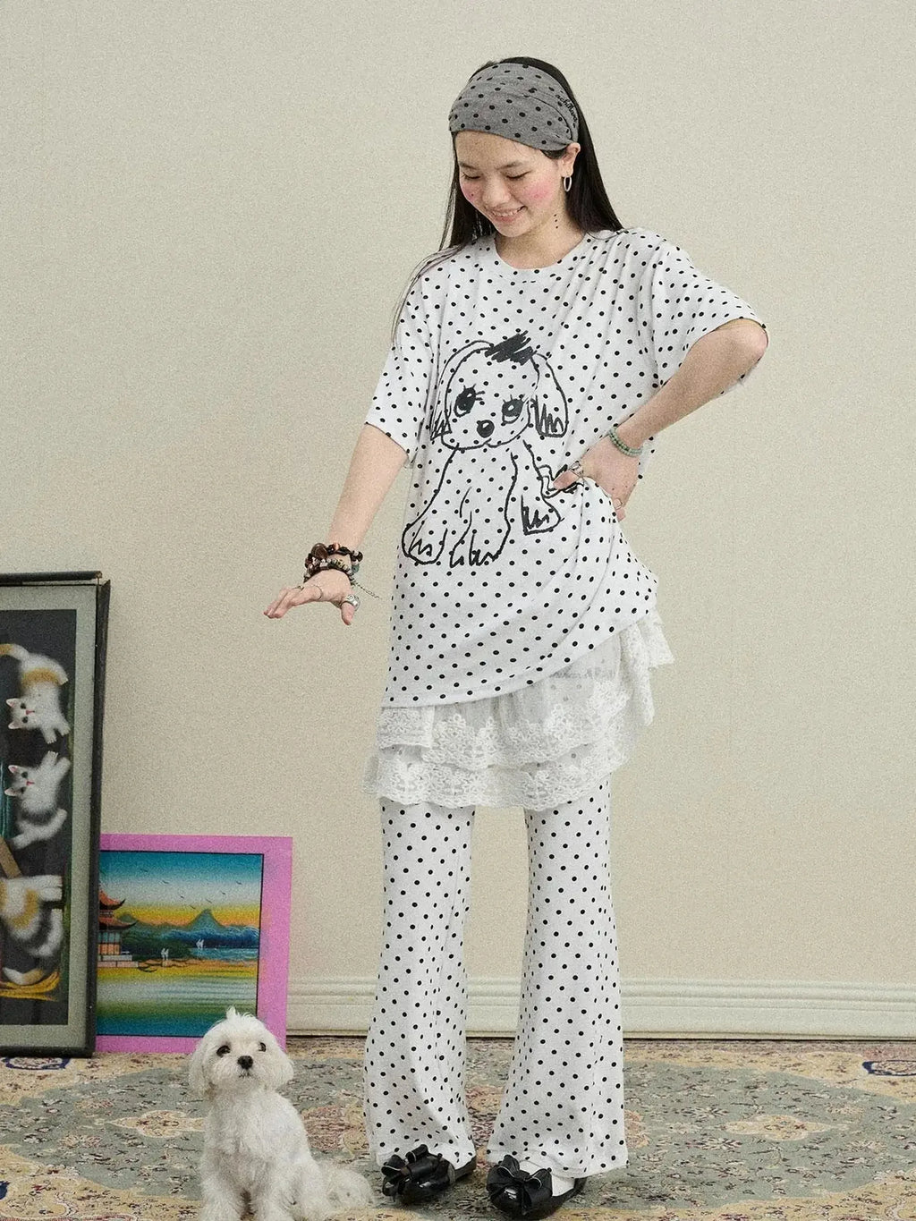 Toee Flared Knit Pants