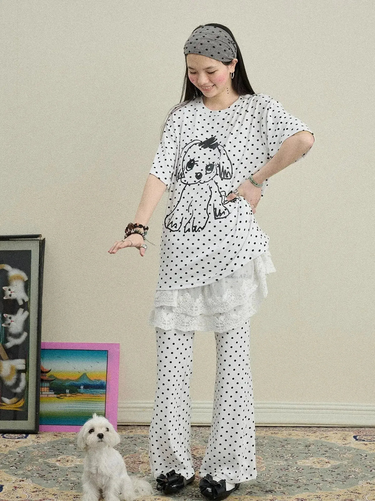 Toee Flared Knit Pants
