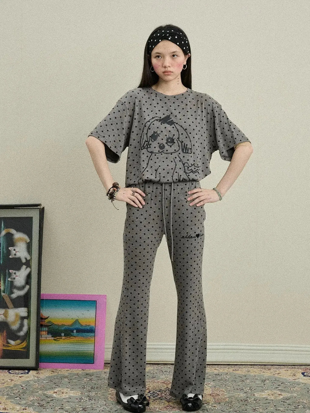Toee Flared Knit Pants