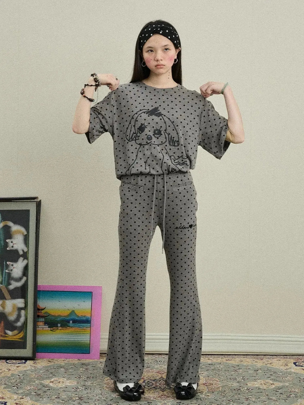 Toee Flared Knit Pants