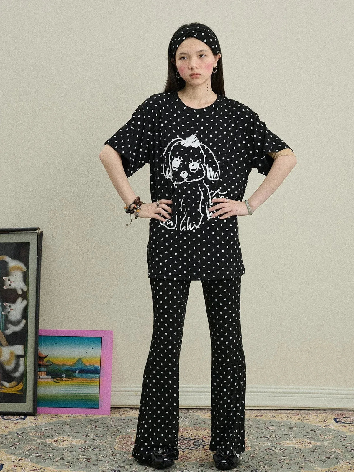 Toee Flared Knit Pants