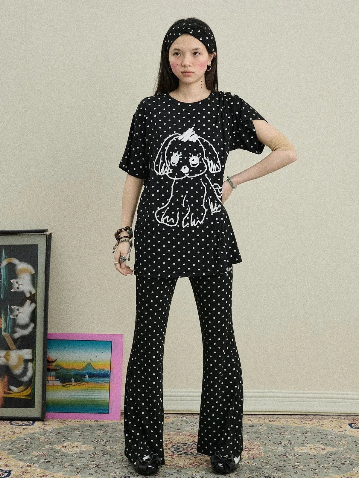 Toee Flared Knit Pants