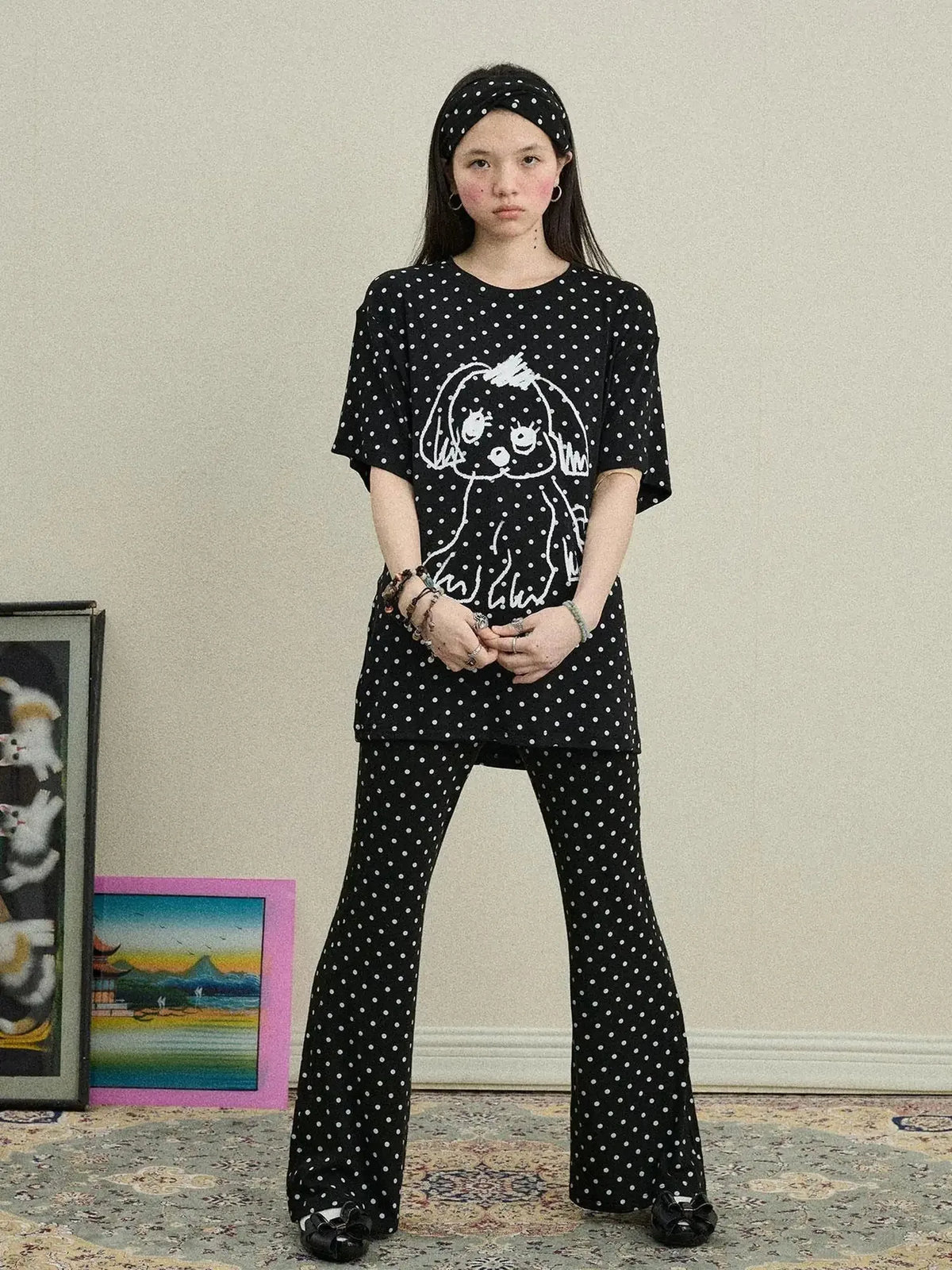 Toee Flared Knit Pants