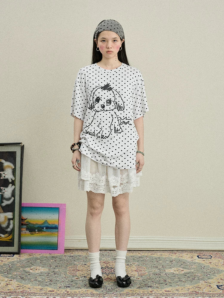 Toee Graphic Print Relaxed Fit Knit T Shirt