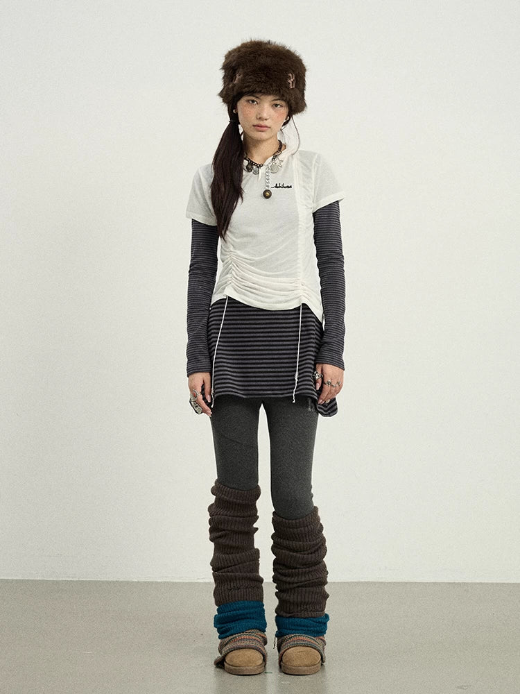 Versatile Drawstring Tee For Year Round Layering