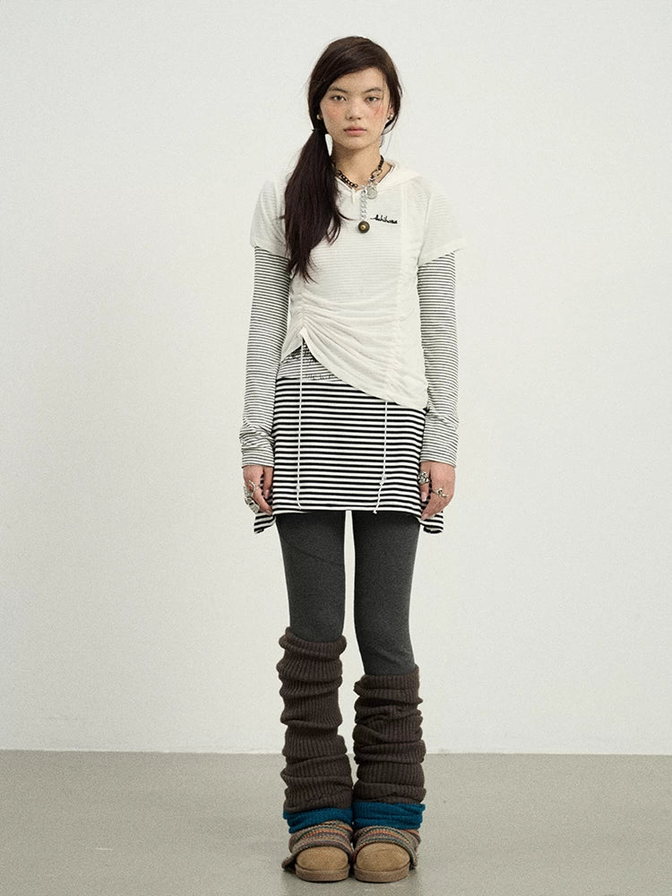 Versatile Drawstring Tee For Year Round Layering