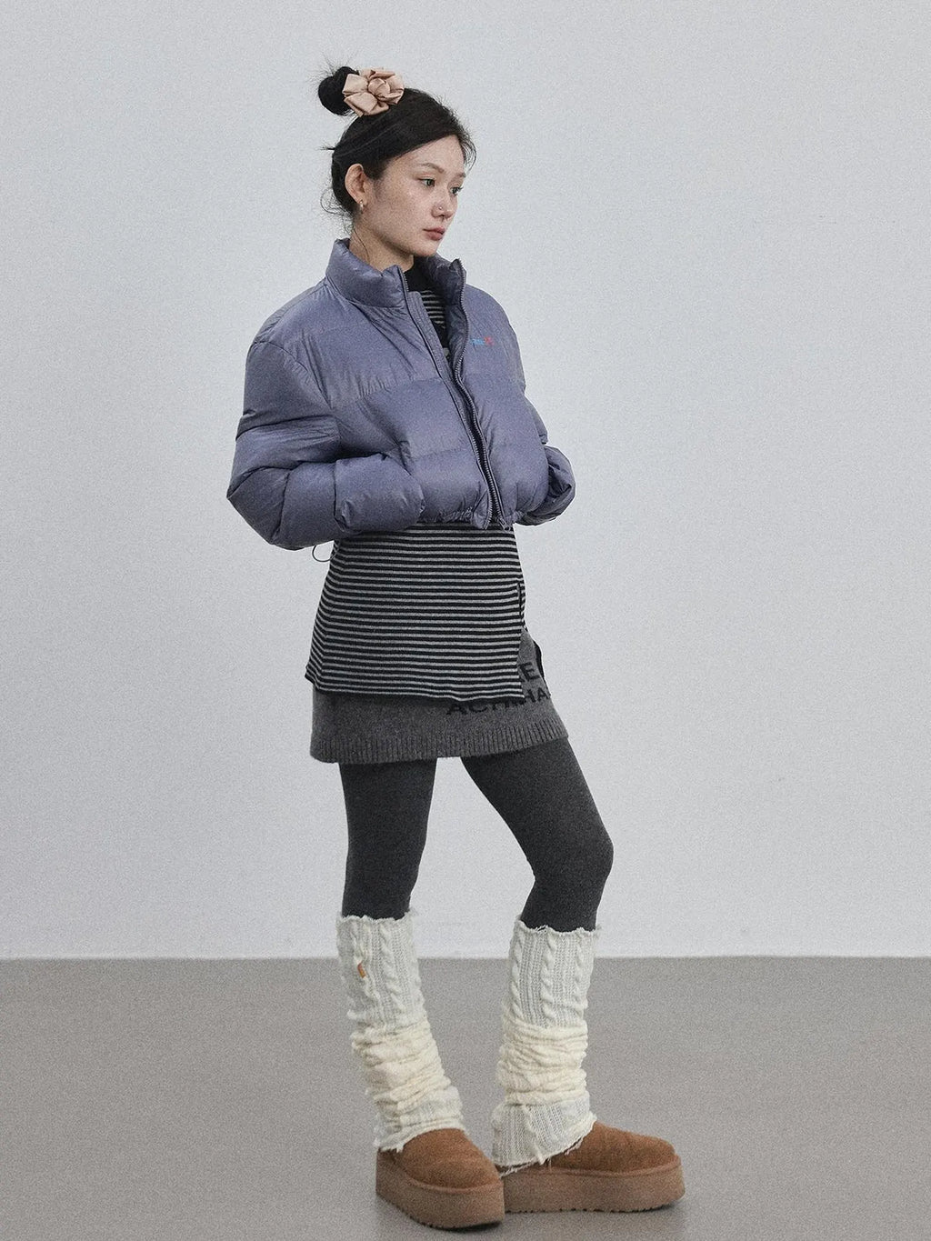 Winter Pixel Glow Short Padded Jacket