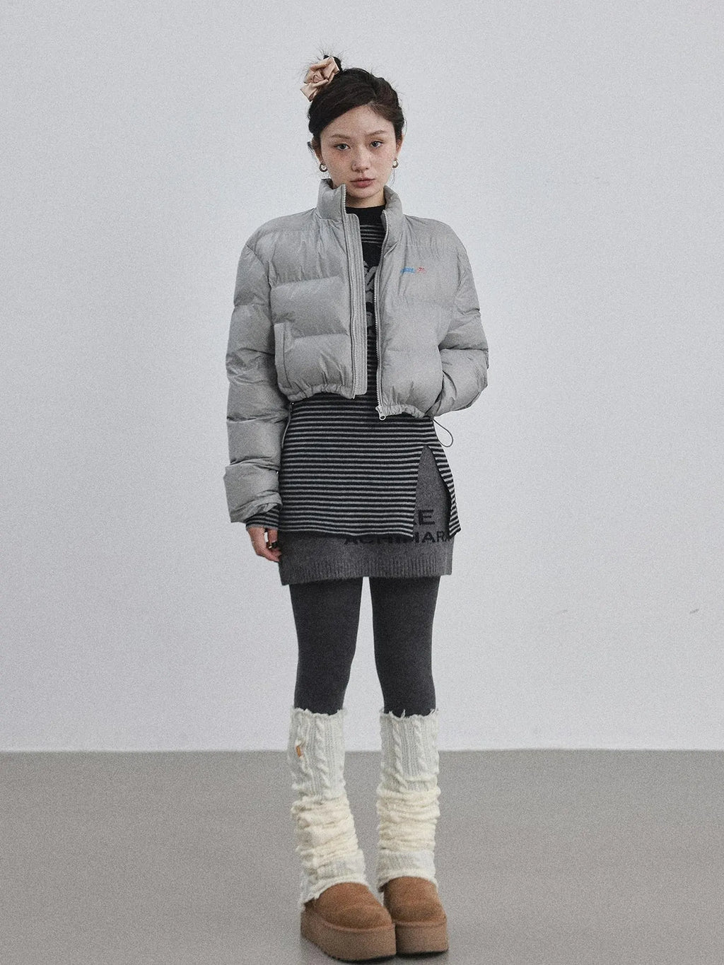 Winter Pixel Glow Short Padded Jacket