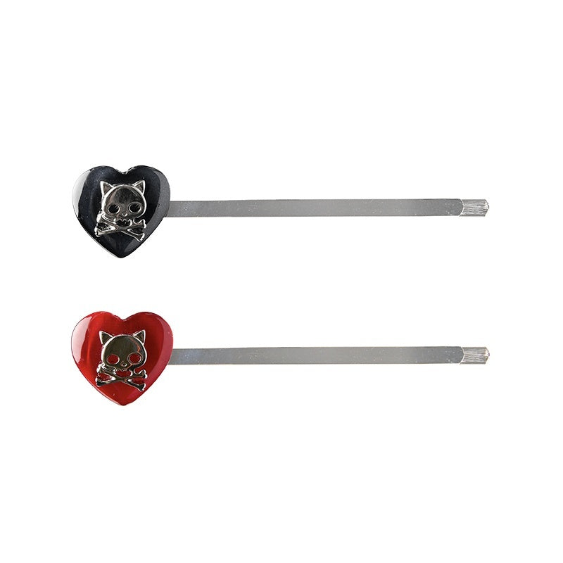 Demon Kitten Hair Clip Pendant Charm Women's Cat Motif Necklaces
