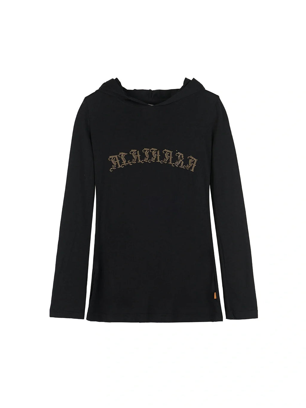 Summer Cool Long Sleeve Hooded Split Hem T Shirt