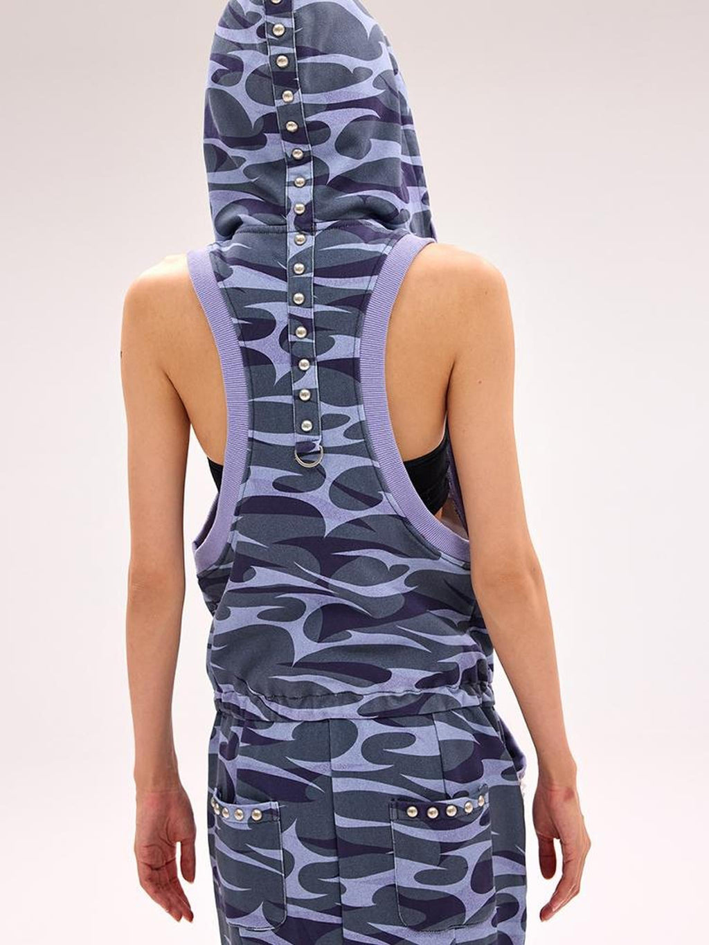 Camo Squid Print Fishtail Skirt