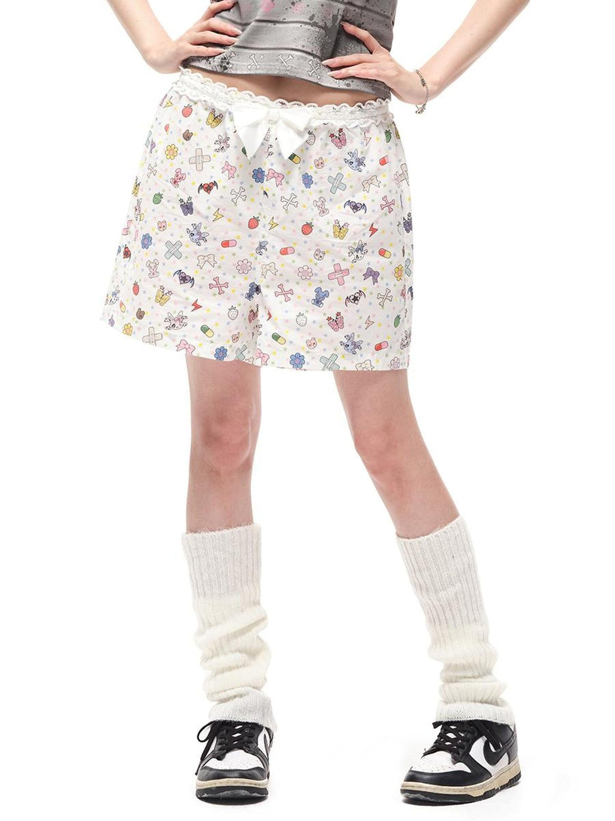 Cfierce Sticker Print Shorts