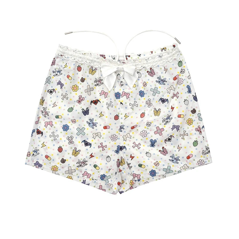 Cfierce Sticker Print Shorts