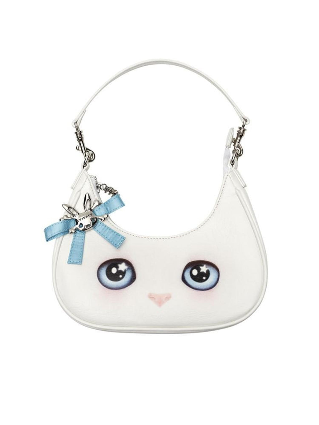Cute Cat Head Crescent Cartoon Sweet Cool Women's Cross Body Bags