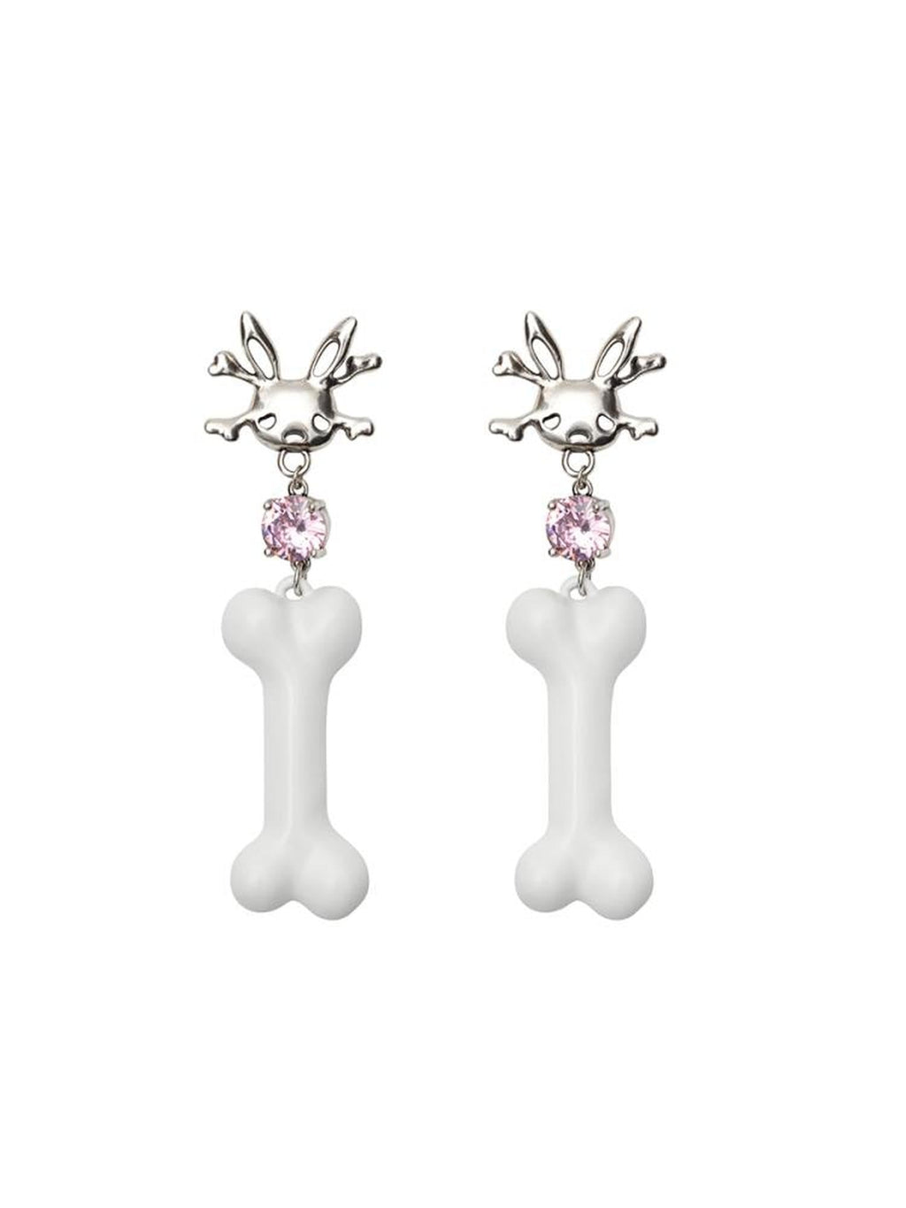 K C Bone Stud Earrings