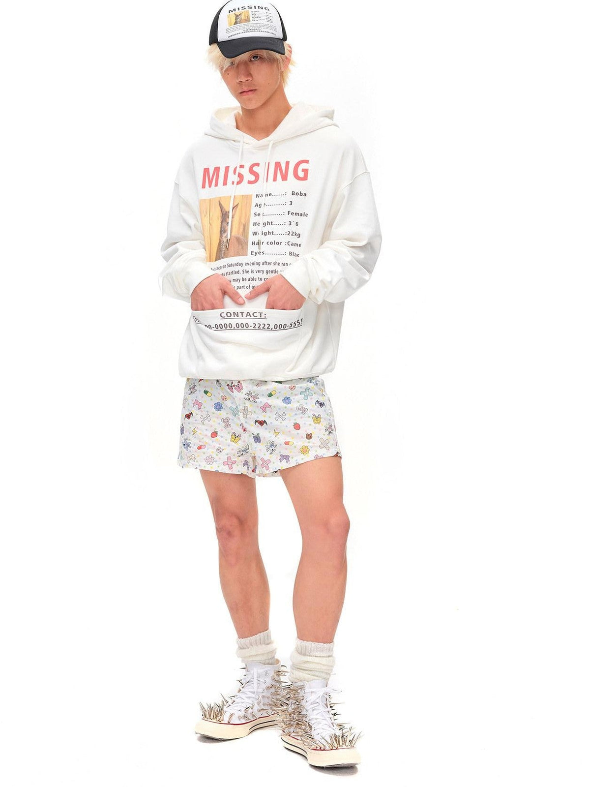 Kangaroo Letter Print Hooded Women'S Cotton Graphic Sweatshirts