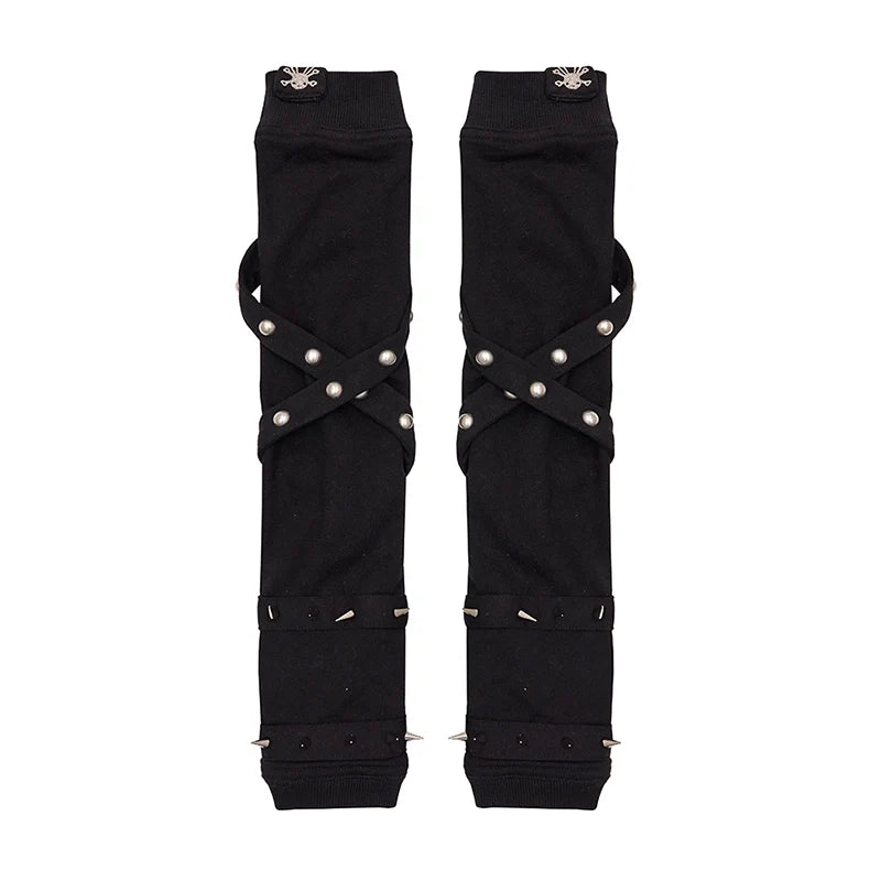 Rivet Trimmed Gloves