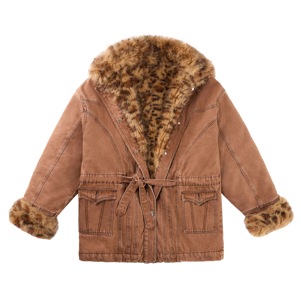 Soft 100 Percent Cotton Quilted Oversized Bomber Casual Women Pink Brown Jacket