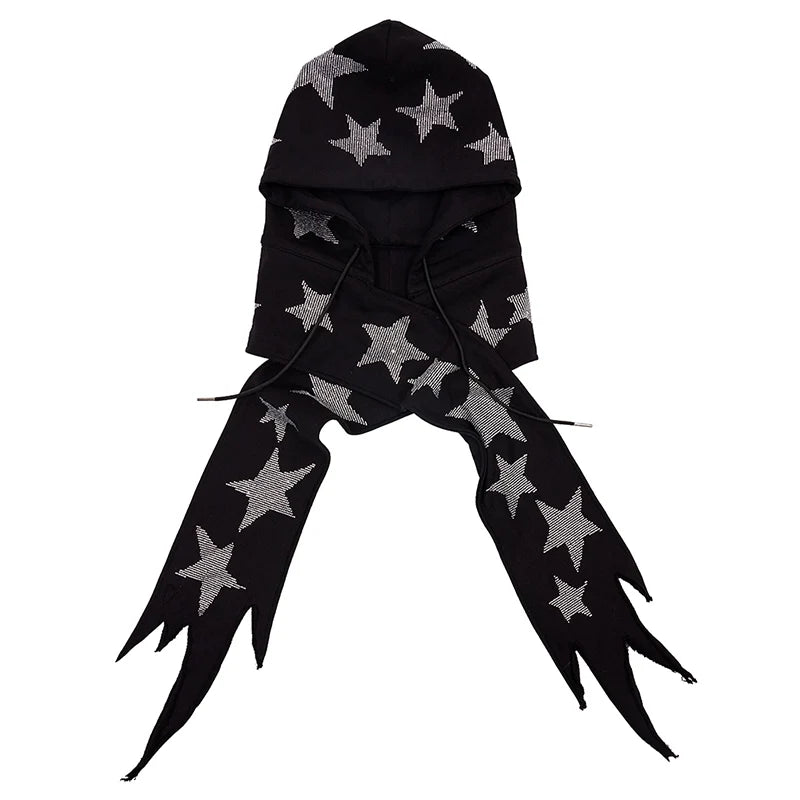 Star Embellished Scarf Hat