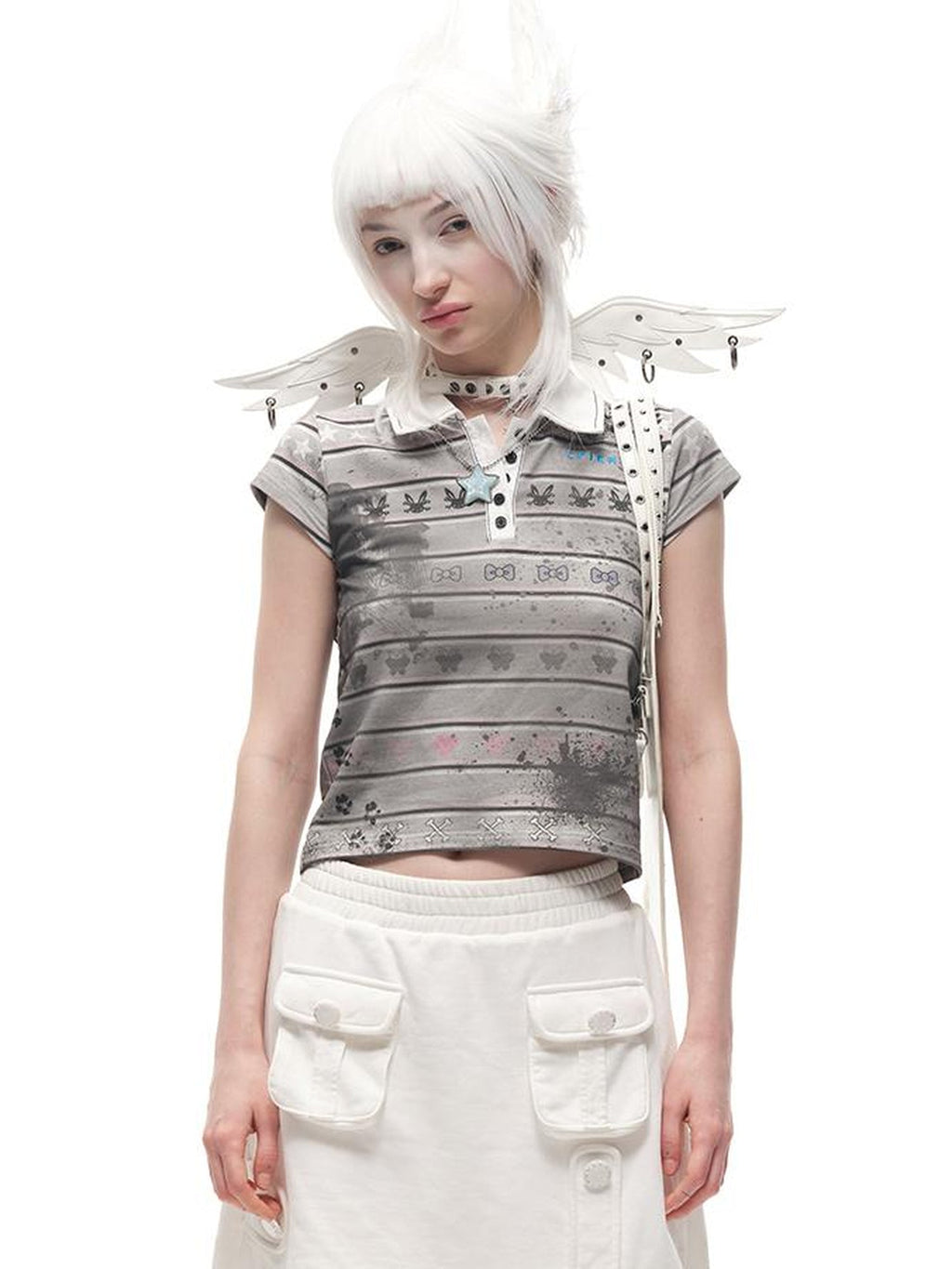 Winged Leather Collar