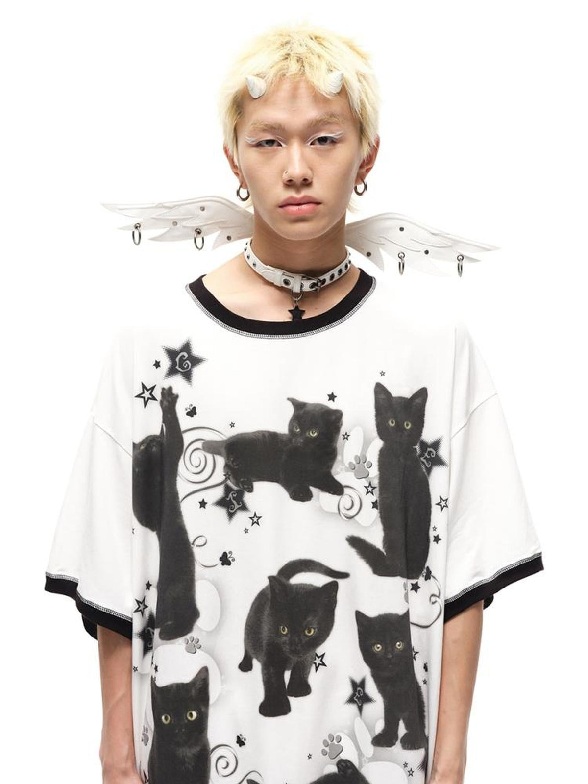Winged Leather Collar