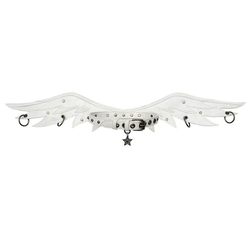 Winged Leather Collar