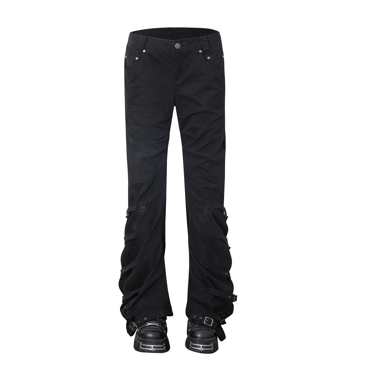 Washed Sculpted Knife Cut Utility Button Fly Women'S Cotton Stretch Chinos