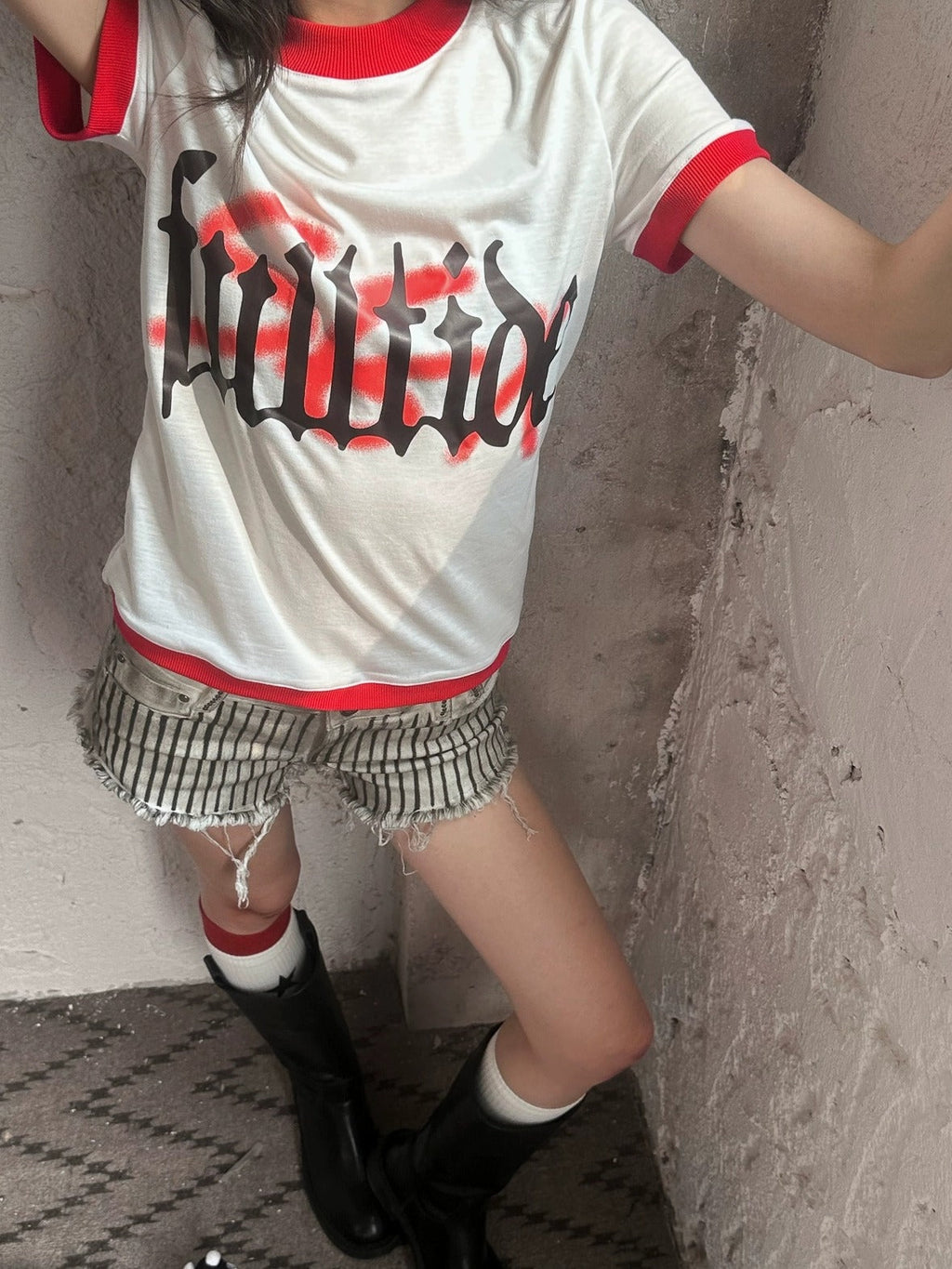 Hot Girl Cropped Round Neck Short Sleeve 100 Percent Cotton Women T-Shirt