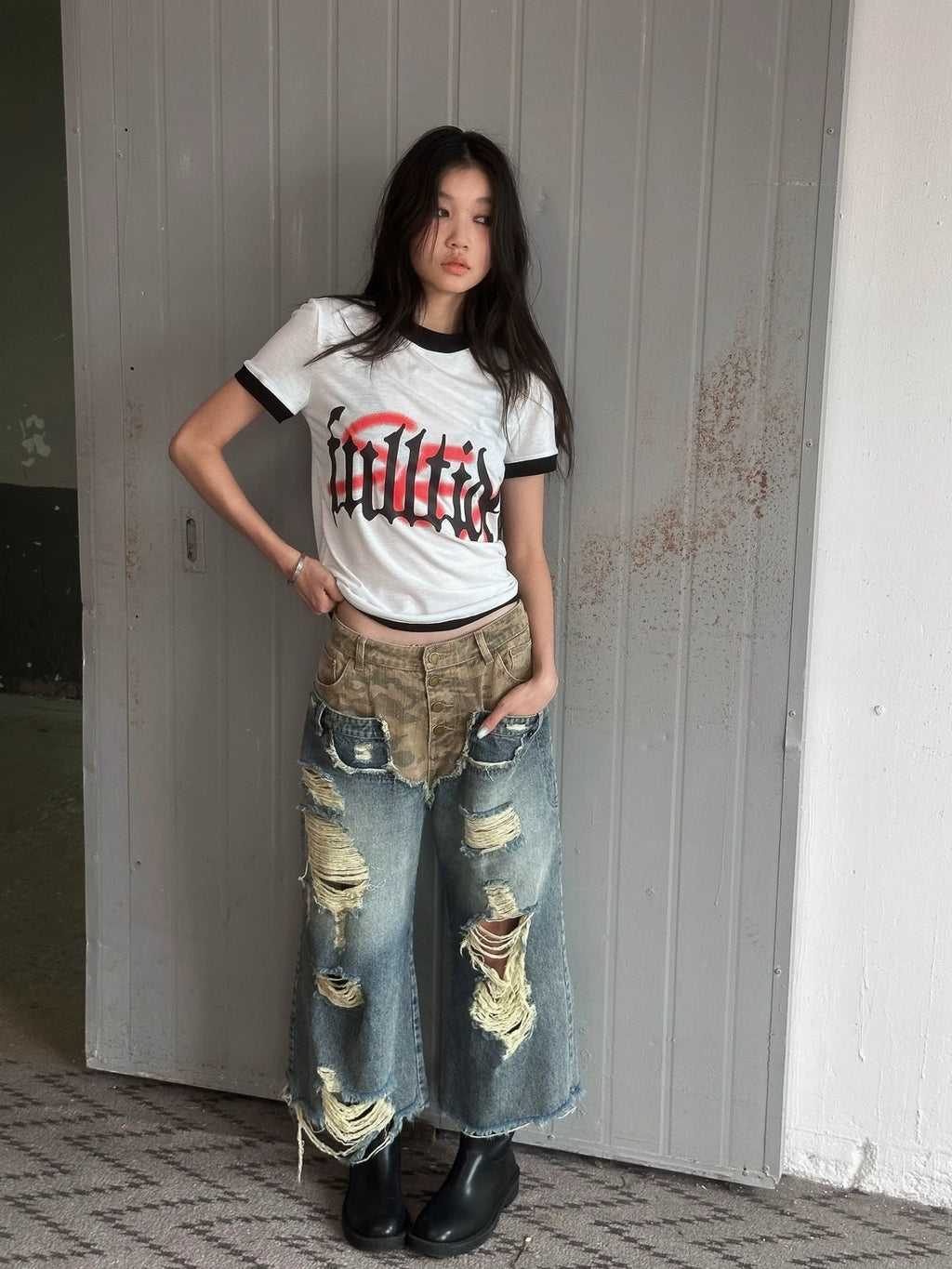Hot Girl Cropped Round Neck Short Sleeve 100 Percent Cotton Women T-Shirt